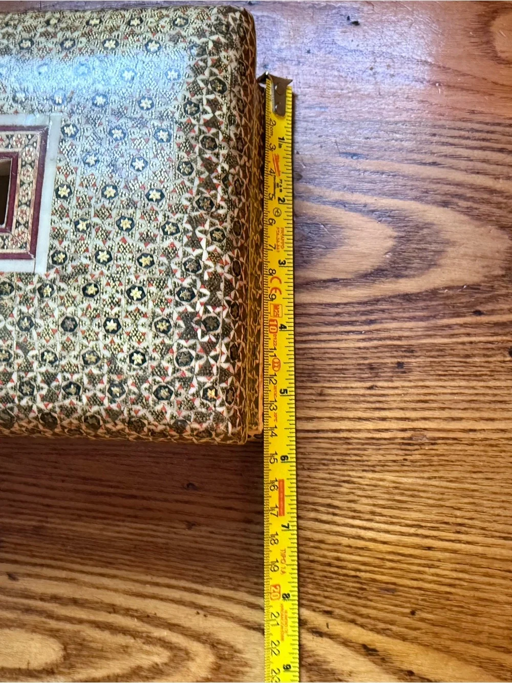 Set of Two Handmade Persian Khatam Tissue Box Covers Marquetry Mosaic Design